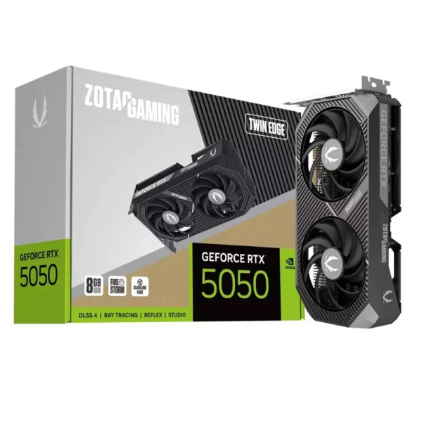ZOTAC GAMING GeForce RTX 5050 8GB Twin Edge Video Card, DLSS 4