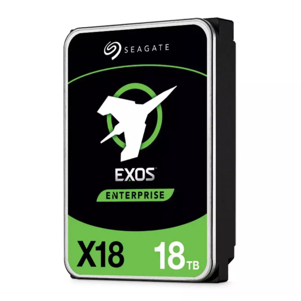 ST18000NM000J-1 Seagate Exos X18 18TB 3.5" Enterprise SATA Hard Drive > Black