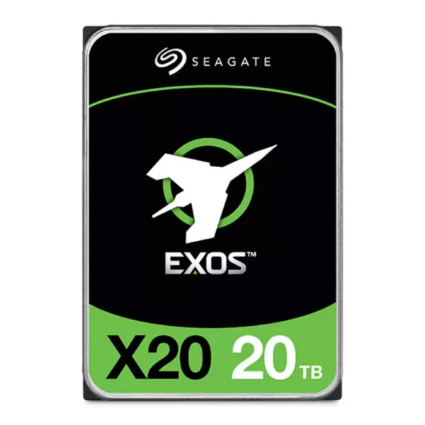 Seagate Exos X20 20TB 3.5" Enterprise SATA Hard Drive - Black
