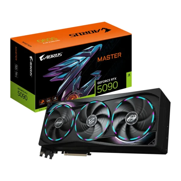 Gigabyte AORUS NVIDIA GeForce RTX 5090 MASTER 32GB Video Card, DLSS 4