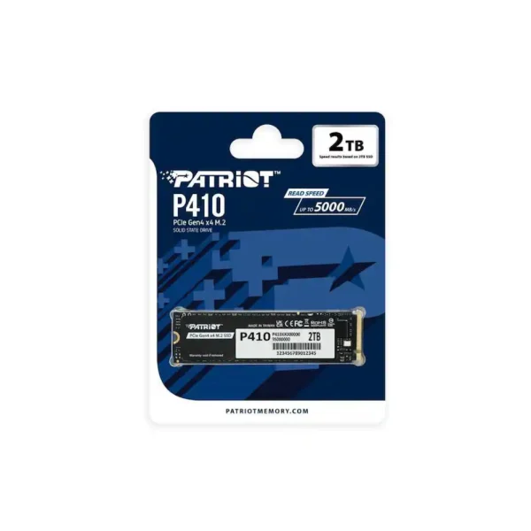 Patriot P410 2TB M.2 2280 Gen 4 PCI SSD > Black