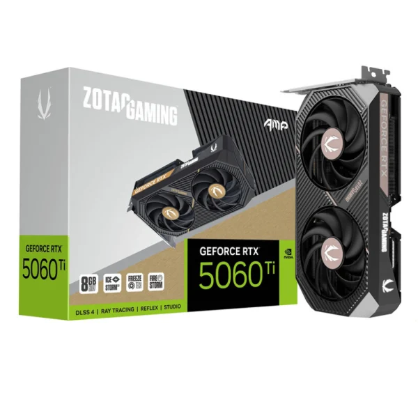 ZOTAC GAMING GeForce RTX 5060 Ti 8GB GDDR7 AMP Video Card, DLSS 4