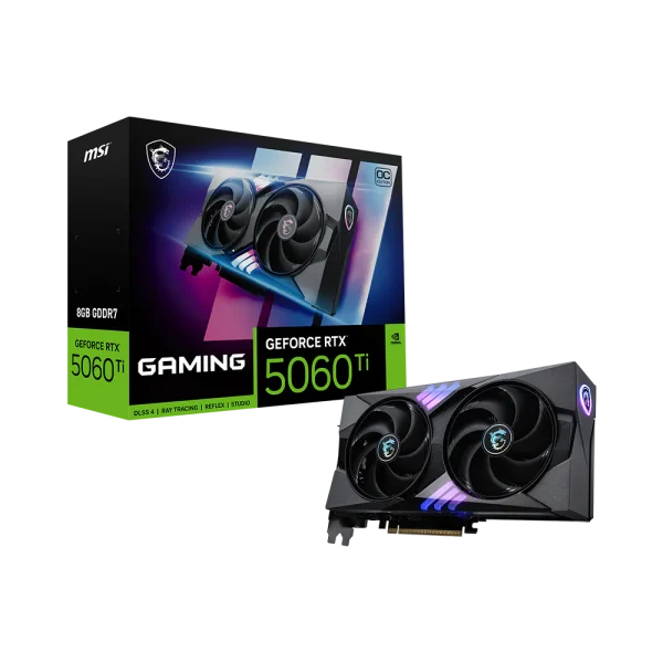 MSI GeForce RTX 5060 Ti 8G GAMING OC GDDR7 Video Card, DLSS 4