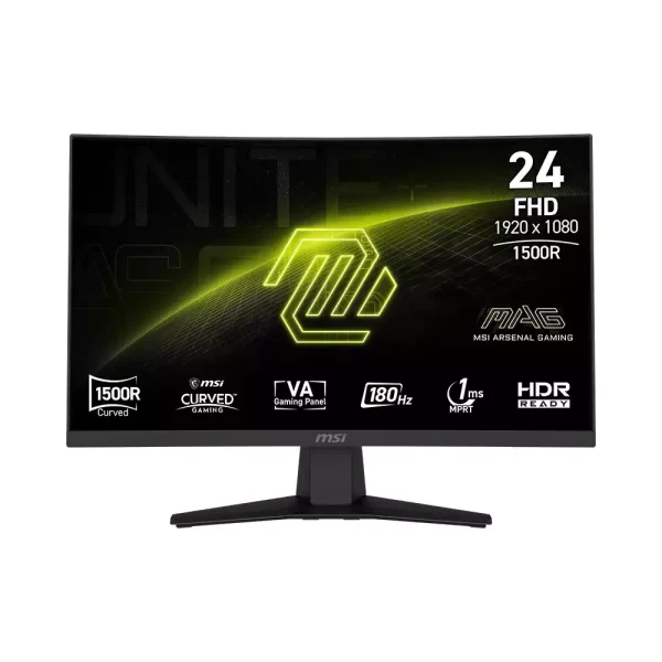 MSI MAG 244C 24" FHD, 180Hz, 1ms Gaming Monitor > Black