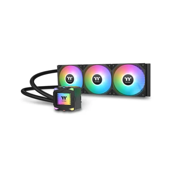 Thermaltake LA360 ARGB Sync 360mm 2.4" LCD AIO CPU Liquid Cooler - Black