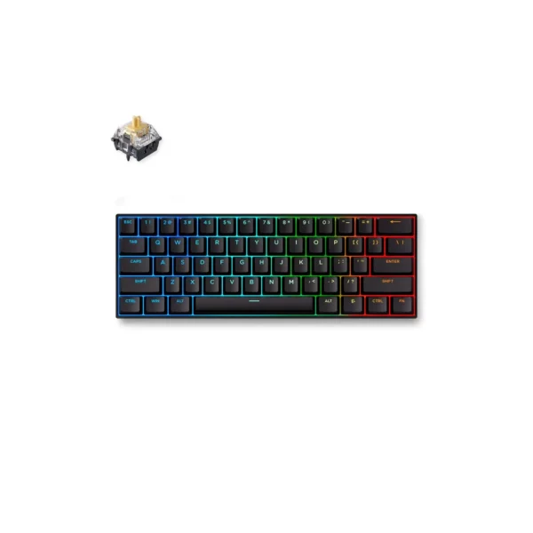 MCHOSE Ace 60 Hall Effect Magnetic Switch Gaming Keyboard > Black
