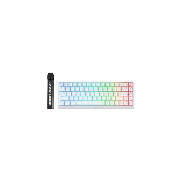MCHOSE Ace 68 RGB Ice Rhino Magnetic Switches Gaming Keyboard > White