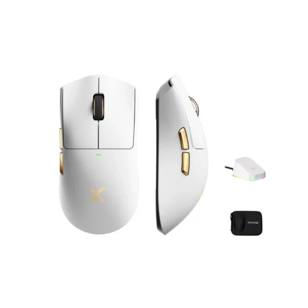 MCHOSE K7 Ultra 8K Lightweight Wireless Gaming Mouse > White Gold