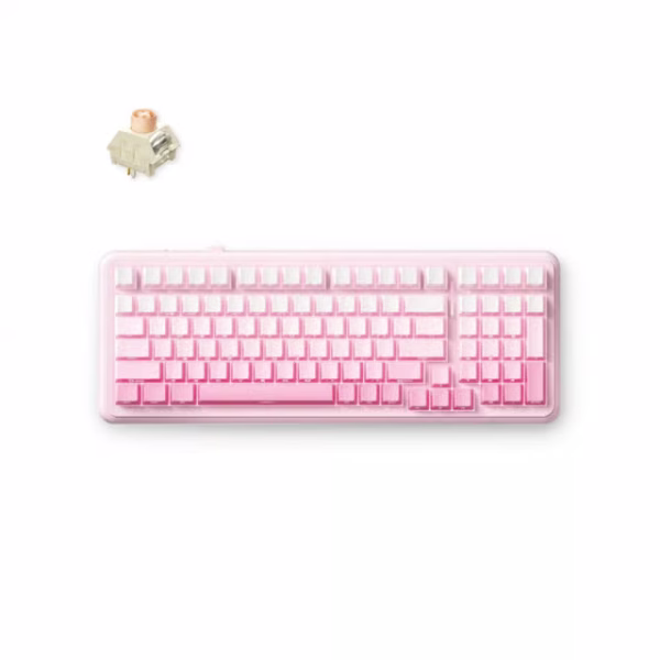 MCHOSE K99 V2 Wireless Icy Creamsicle Switch Mechanical Keyboard > Pink Gradient