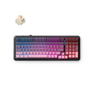 MCHOSE K99 V2 Wireless Icy Creamsicle Switches Mechanical Keyboard > Black Pink