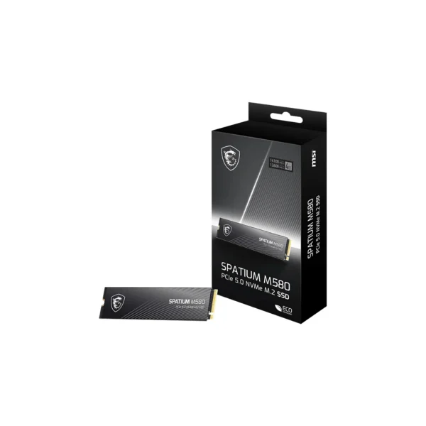 MSI SPATIUM M580 4TB PCIe 5.0 NVMe M.2 SSD > Black