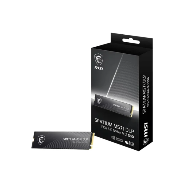 MSI SPATIUM M571 DLP 4TB PCIe 5.0 NVMe M.2 SSD > Black