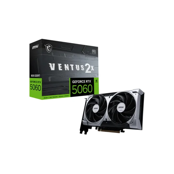 MSI GeForce RTX 5060 8G GDDR7 VENTUS 2X OC V1 Video Card, DLSS 4