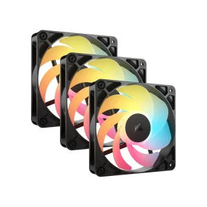 Corsair RS120-R ARGB 120mm PWM Reverse Triple Pack Fans > Black