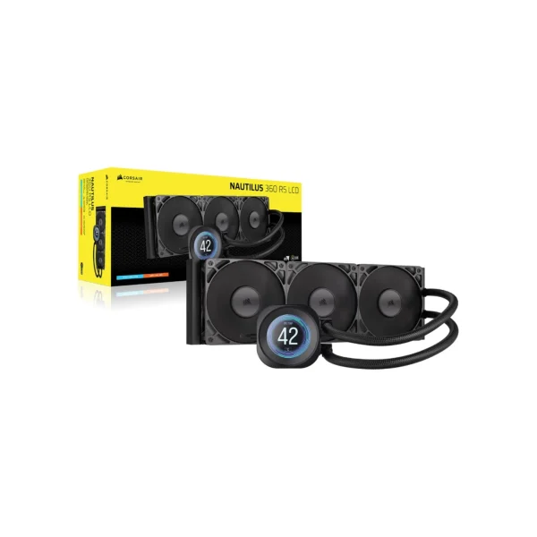 Corsair NAUTILUS 360 RS AIO LCD CPU Liquid Cooler > Black