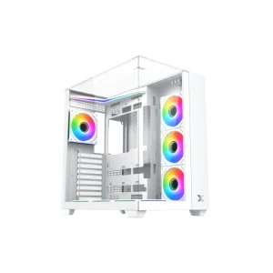 Xigmatek Aqua V Tempered Glass Mid-tower ATX Case > White
