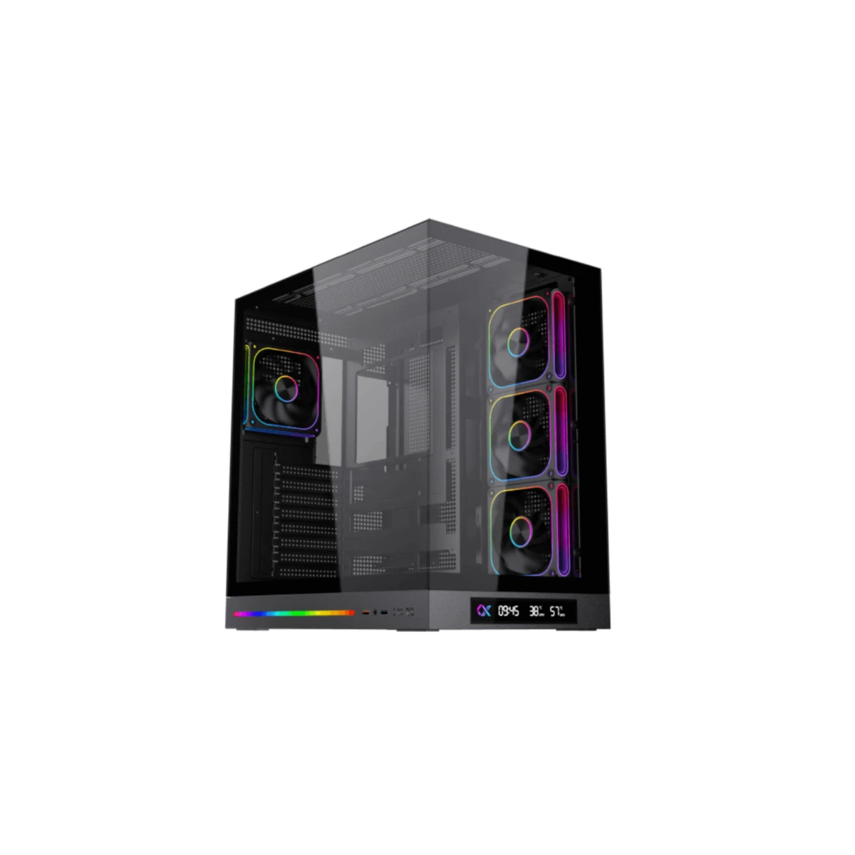 EN49613 Xigmatek Cloud DGT Tempered Glass E-ATX Case > Black