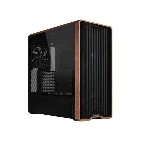 Lian Li LANCOOL 217 Clear TG Walnut Wood ATX Case > Black