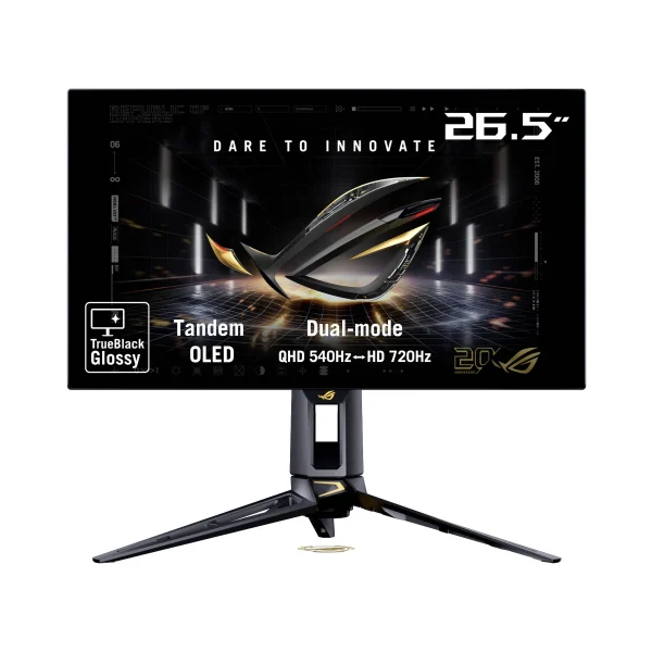 ASUS ROG Swift PG27AQWP-G Edition 20 26.5" upto 720Hz, 0.02 ms, Dual Mode Gaming Monitor > Black