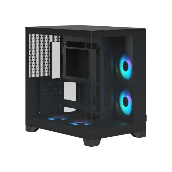 Fractal Pop 2 Vision RGB Dual-Chamber Mid-Tower TG EATX Case > Black