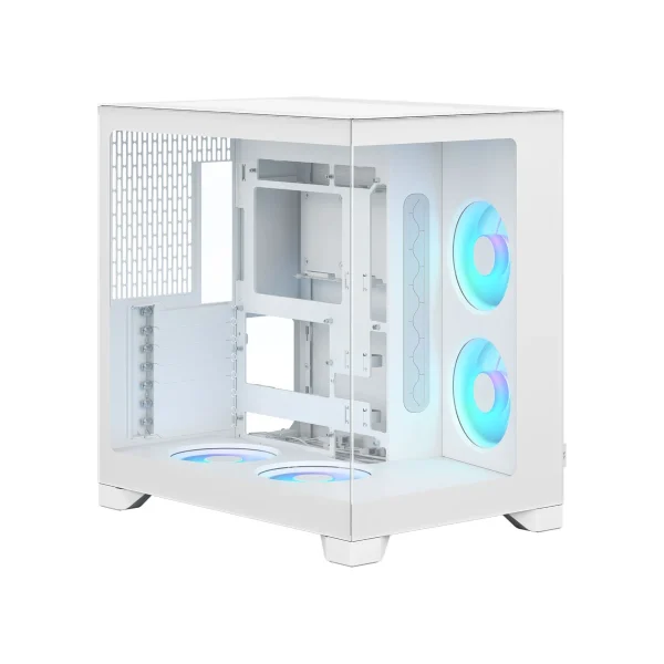 Fractal Pop 2 Vision RGB Dual-Chamber Mid-Tower TG EATX Case > White