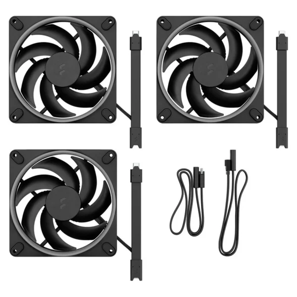Fractal Design Momentum 14 ARGB 140mm PWM 3 Pack Fans > Black